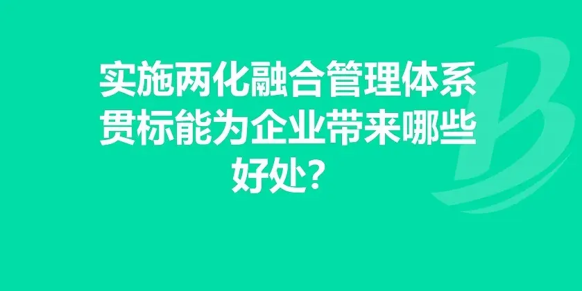 兩化融合體系貫標(biāo)